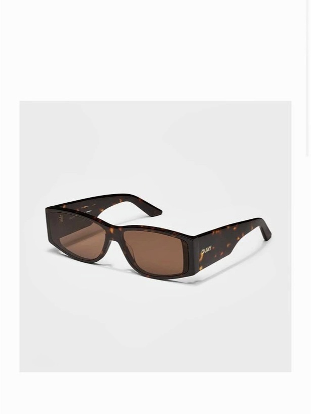 Quay Australia Not My Fault Brown & Black Sunglasses